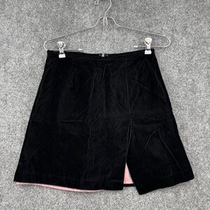 Cignal Black Velvet Mini Skirt Women’s 6 Made In USA Sexy Holiday Whimsigoth